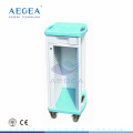 AG-CHT004 Hospital modern plastic single rows records storage medical patient file trolley